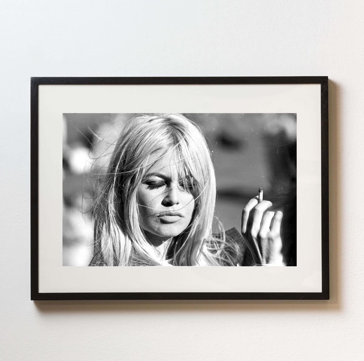 Brigitte Bardot with cigarette in hand by photographer Michael Ochs, originally taken in 1962. (Michael Ochs Archives/Getty Images)

As an authorized Getty Images Gallery partner, we offer premium quality prints scanned from the original negatives