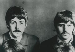 The Beatles, fotografia in bianco e nero, riprese in studio, 1967, 20, 2 x 15 cm