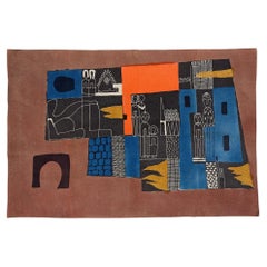 Michael O'Connell, Colgante de pared, Pintura única sobre tela, años 50 Reino Unido