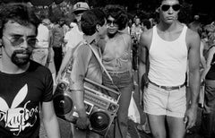 Ragazzo con beatbox - Stampa fotografica monocromatica in bianco e nero