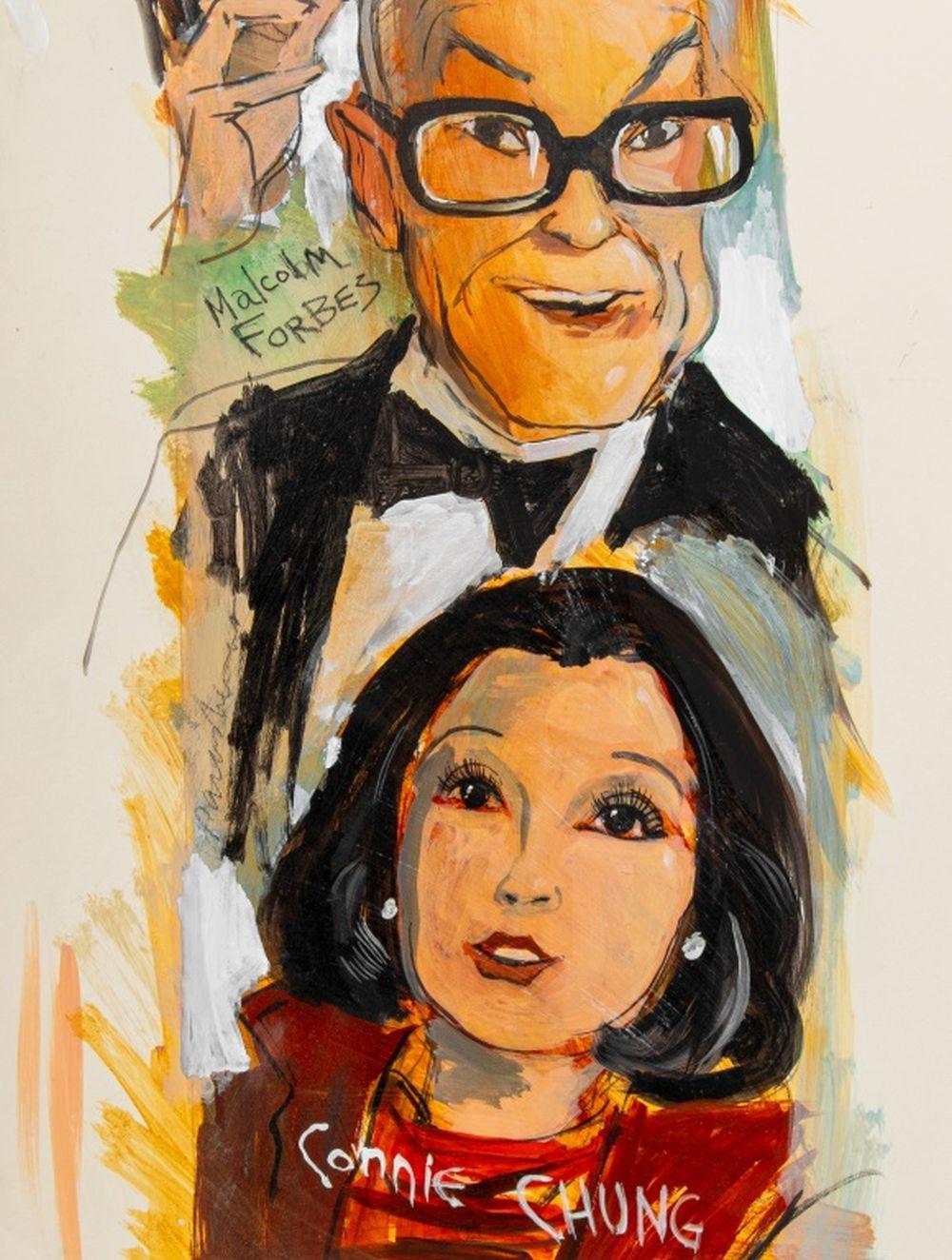 Celebrity Caricature Compositions, 2 For Sale 5