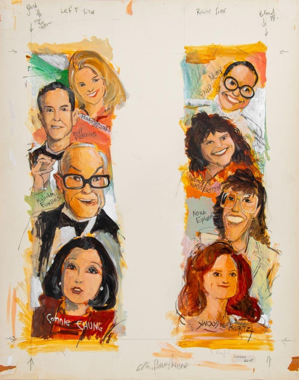 Celebrity Caricature Compositions, 2 For Sale 2