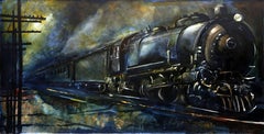 Locomotive, Monumental Painting by Paraskevas