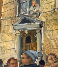 Michael Paraskevas Proteste Acrilico su carta, 1986