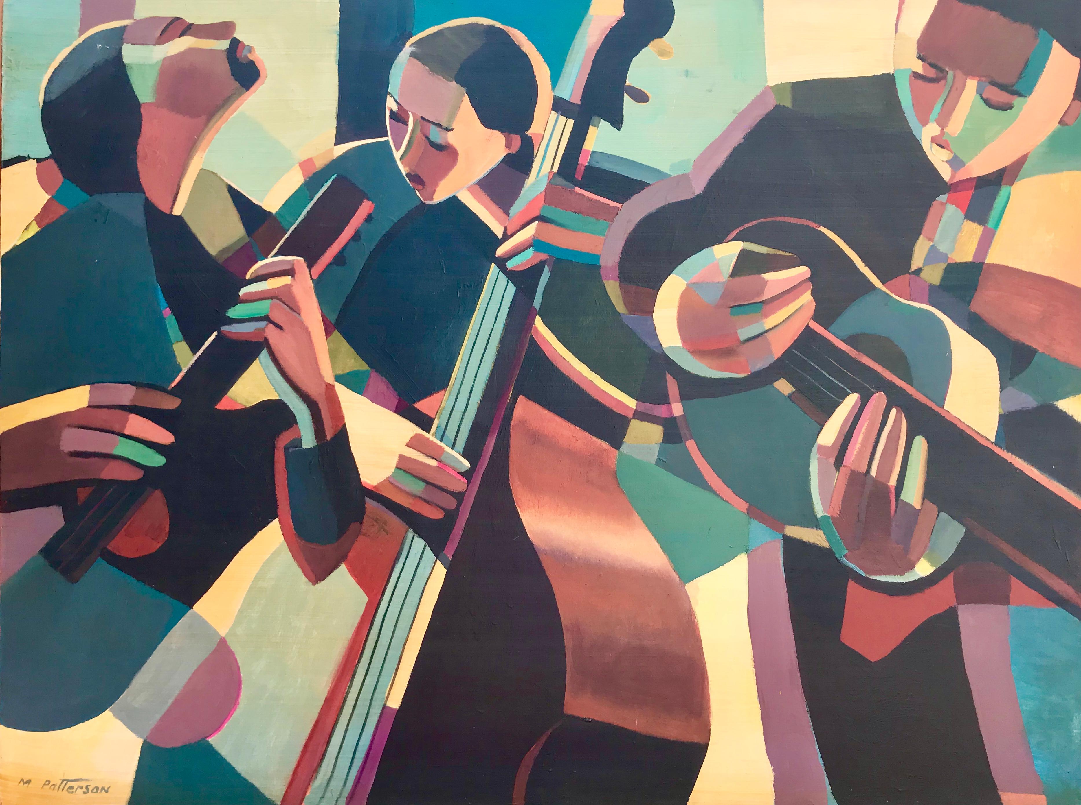 Michael Patterson Figurative Painting - "Latin Jazz"
