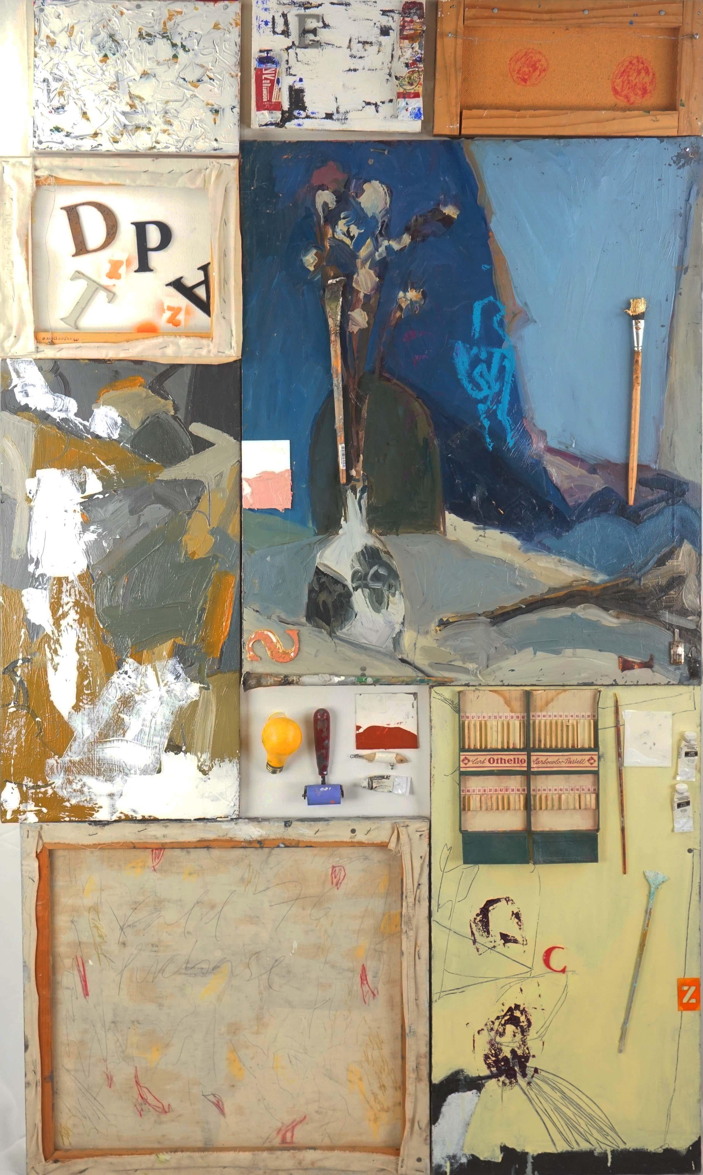 Abstract Painting Michael Pauker  - Assemblage abstrait de Michael Pauker