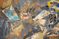 Assemblage #5 (Ornithology Illustrations & Glass Slide with Silver, Gold Paint)