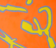 "Biomorph" Large Scale Orange Abstract