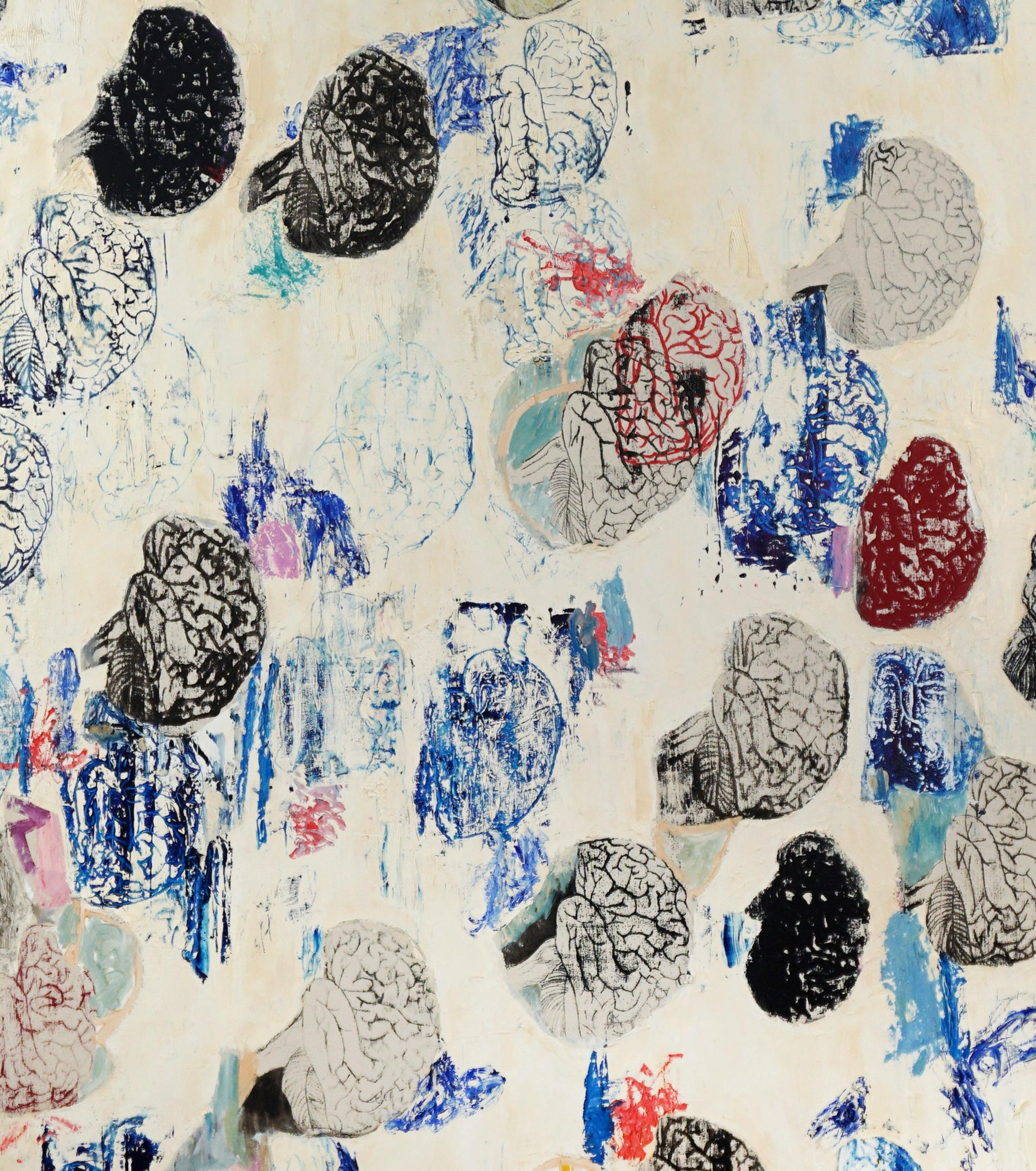 Brainiac II Estratto - Painting Espressionismo astratto di Michael Pauker 