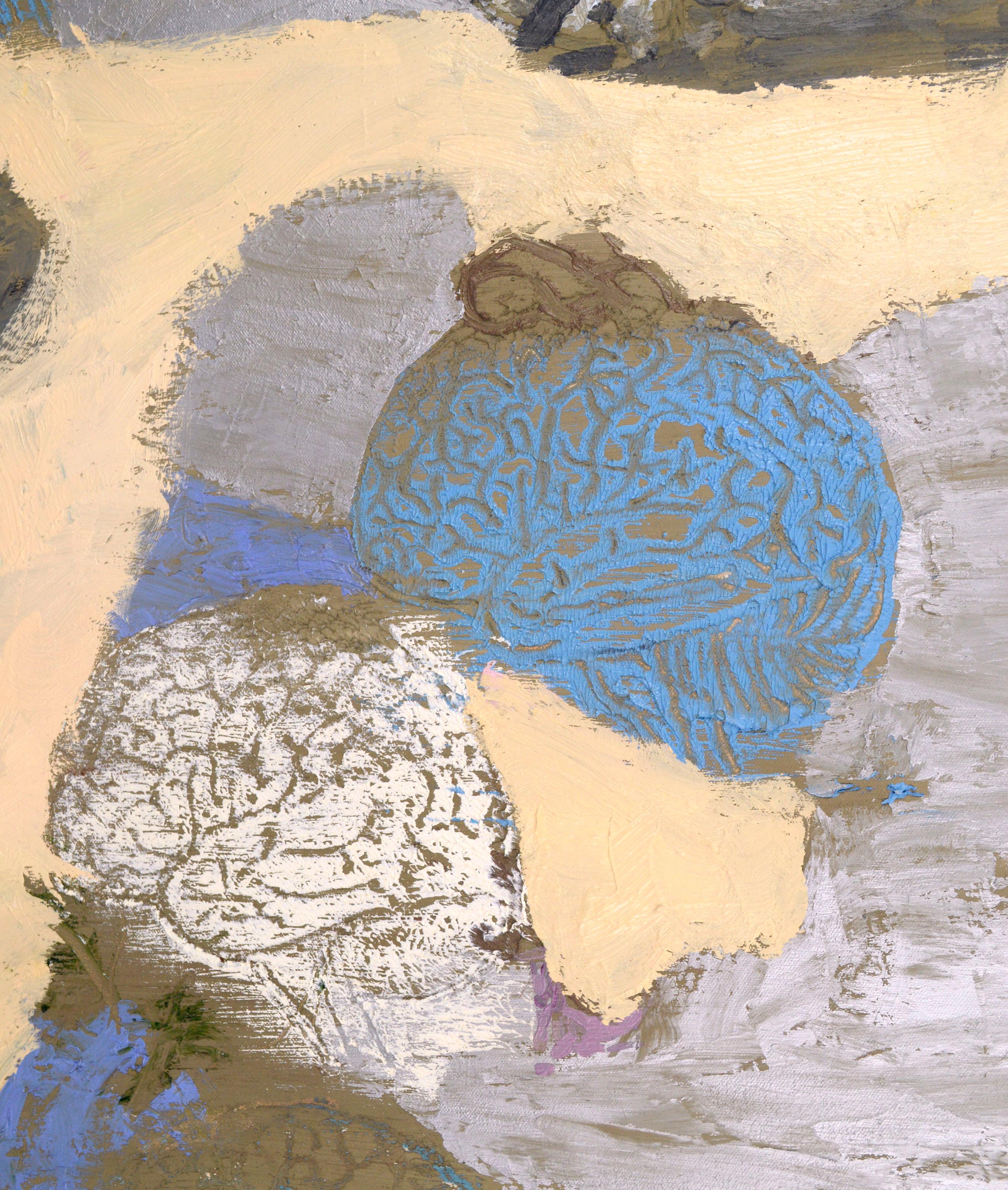 Brainiac VII abstrait - Marron Abstract Painting par Michael Pauker 