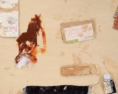 "His Name Was Writ in Acrylic Paint" - Abstract Assemblage