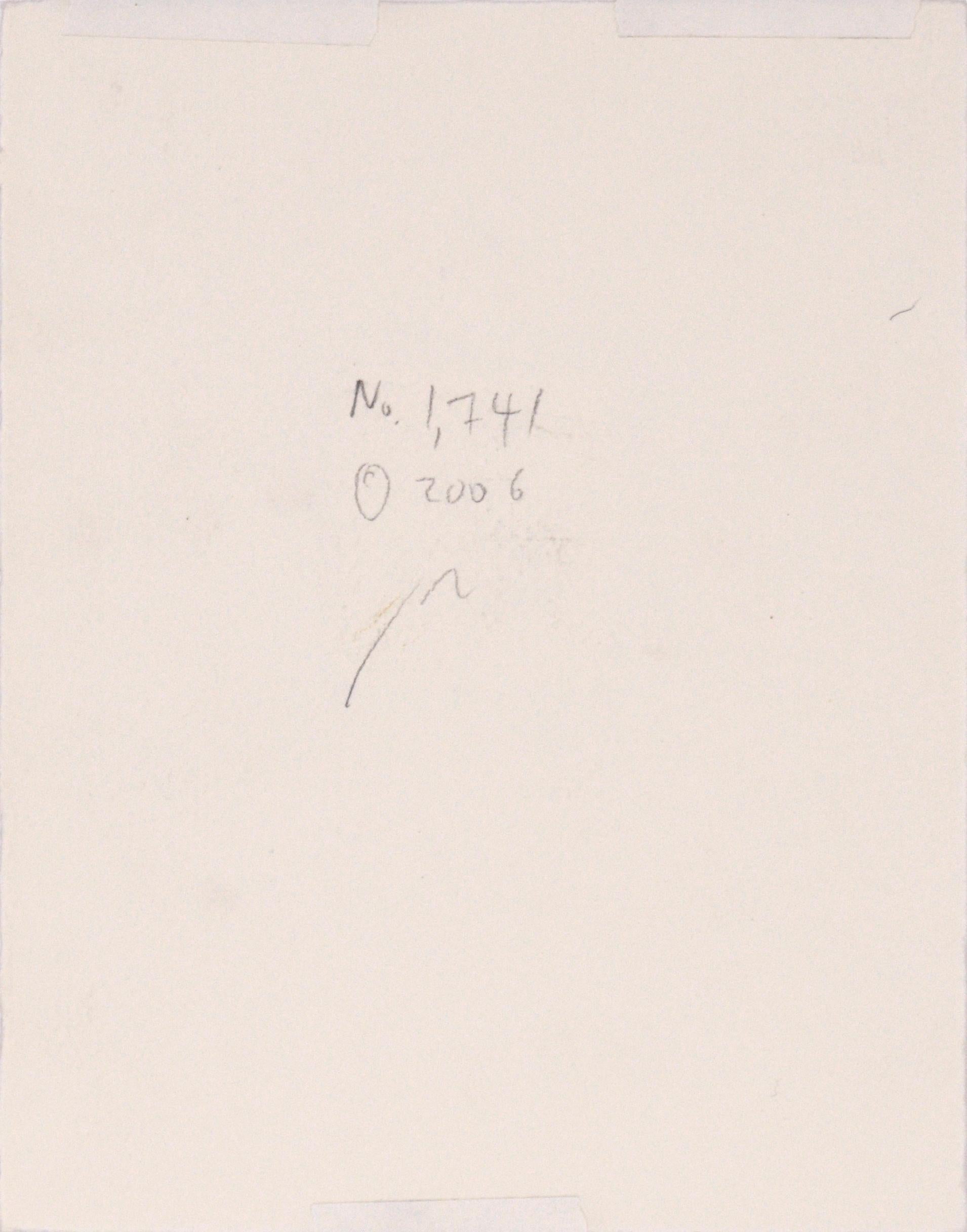 Collage di carta in miniatura di Michael Pauker (americano, nato nel 1957). Titolato/numerato, siglato e datato sul verso. Acquistato con una collezione di sue opere. Presentato in un nuovo tappetino con supporto in foamcore. Dimensioni della carta: