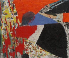 Red, Black and Blue Abstract Expressionism