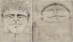"Jerry" - Caricature Portrait Etching 1977