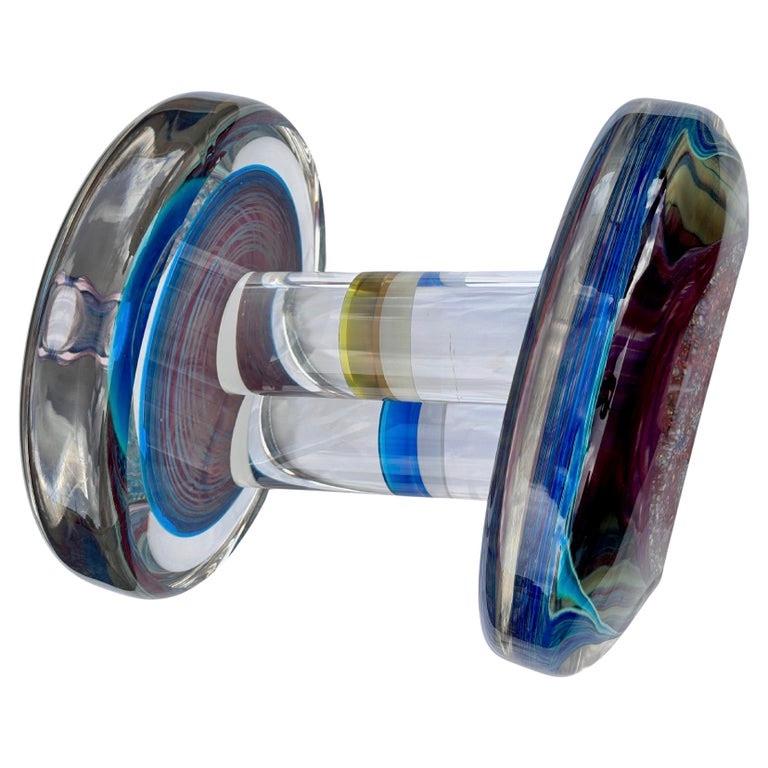 Michael Pavlik Figurative Sculpture - The Last Barrel Large Glass Sculpture
