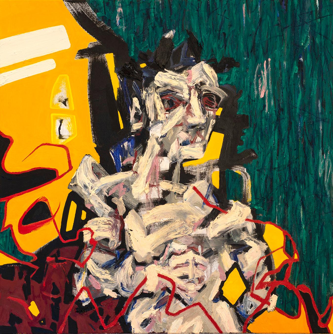Atmosfera umana 5 - opera d'arte contemporanea, olio su tela.