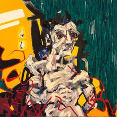 Atmósfera Humana 5 - obra de arte contemporáneo, óleo sobre lienzo.