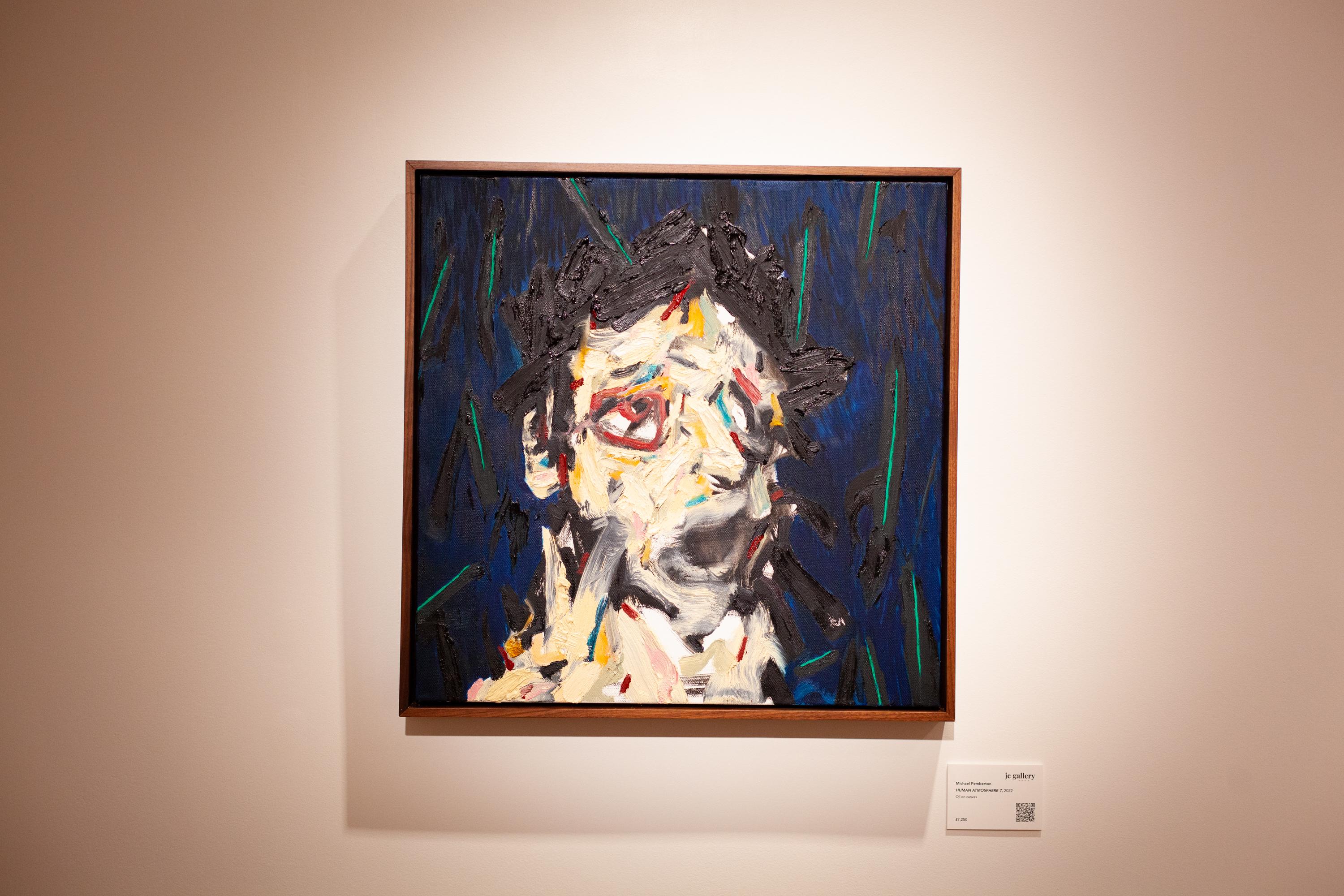 ATMOSFERA UMANA 7 - opera d'arte contemporanea, olio su tela - Painting Astratto di Michael Pemberton