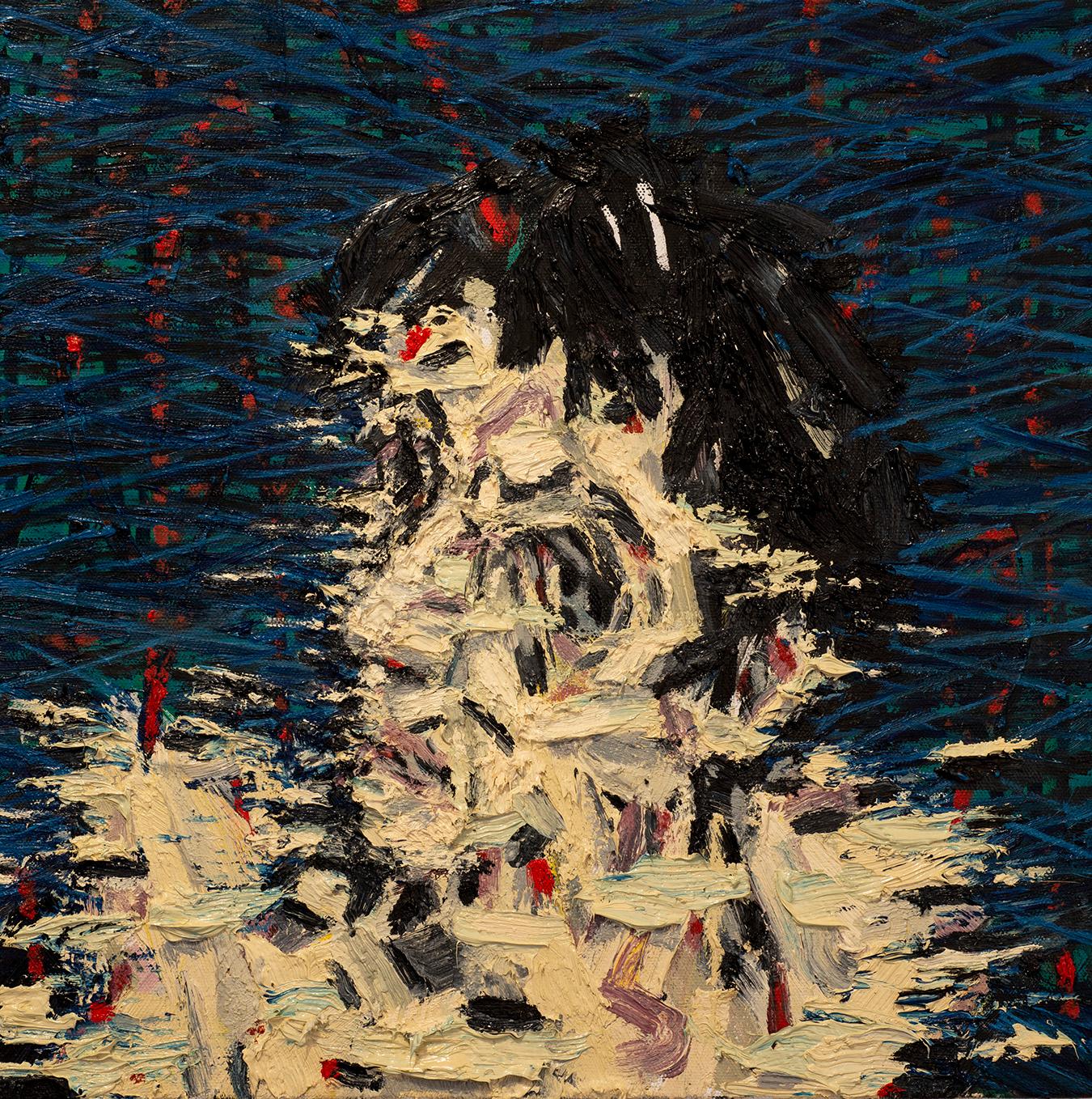 ATMOSFERA UMANA 8 - opera d'arte contemporanea, olio su tela