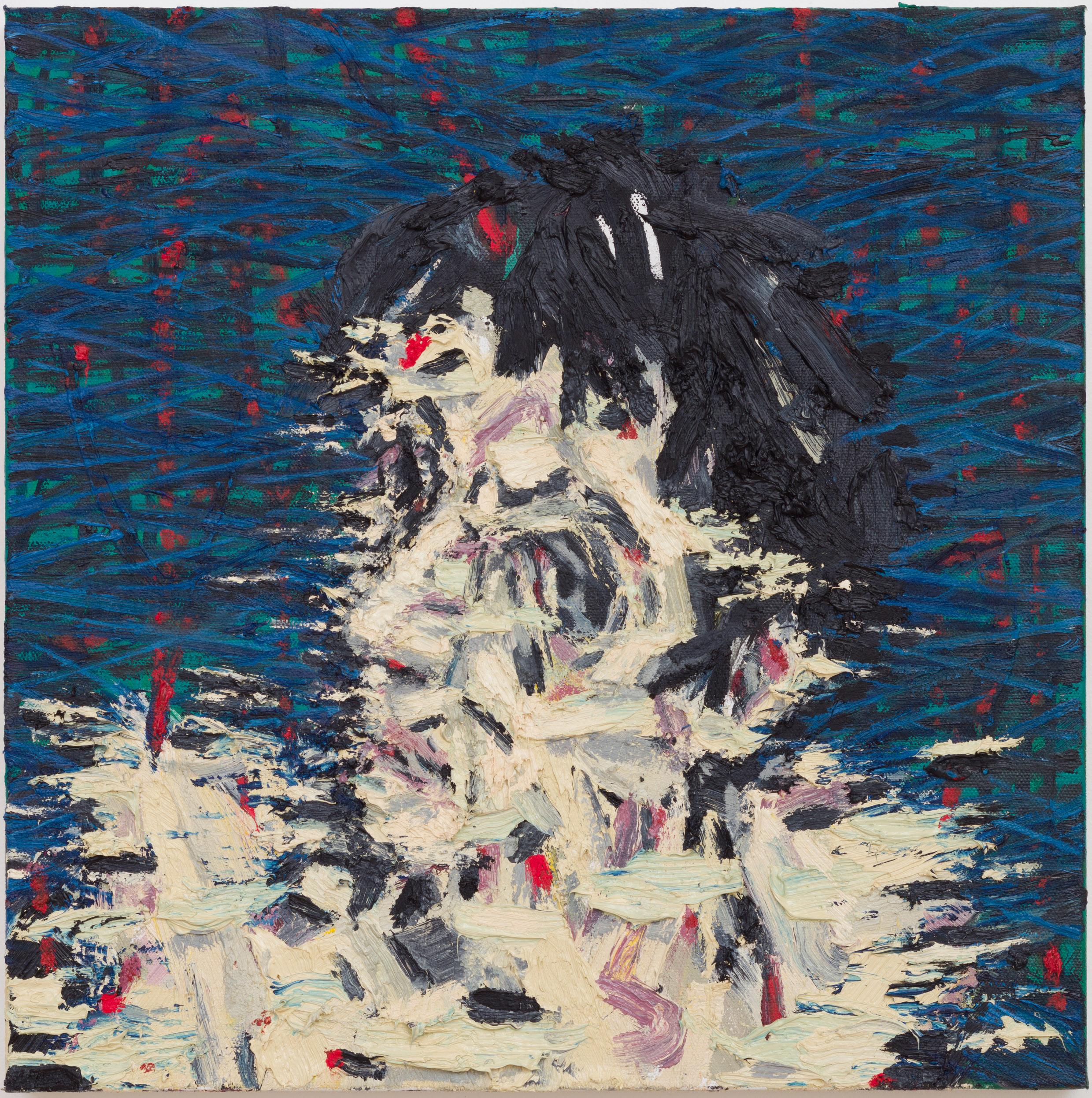 Michael Pemberton Abstract Painting – HUMAN ATMOSPHERE 8 – zeitgenössisches Kunstwerk, Öl auf Leinwand