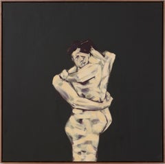 Inner Human, Doppelfigur Nr. 2 – zeitgenössisches Kunstwerk, Öl auf Leinwand