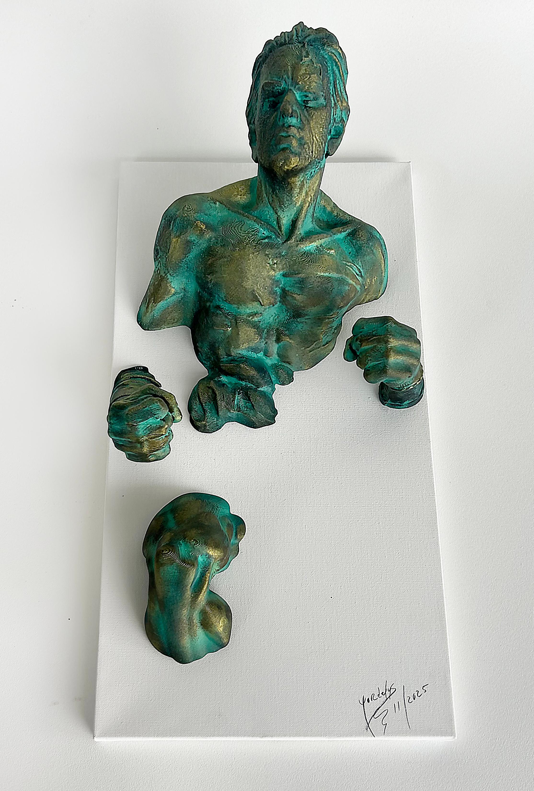 Michael Perez Figurative Dimensional Wall Sculpture in Resin on Canvas, 2025 Figurative 5

Une nouvelle œuvre originale de l'artiste floridien Michael Perez est proposée à la vente.  Il s'agit d'une puissante sculpture murale figurative d'un