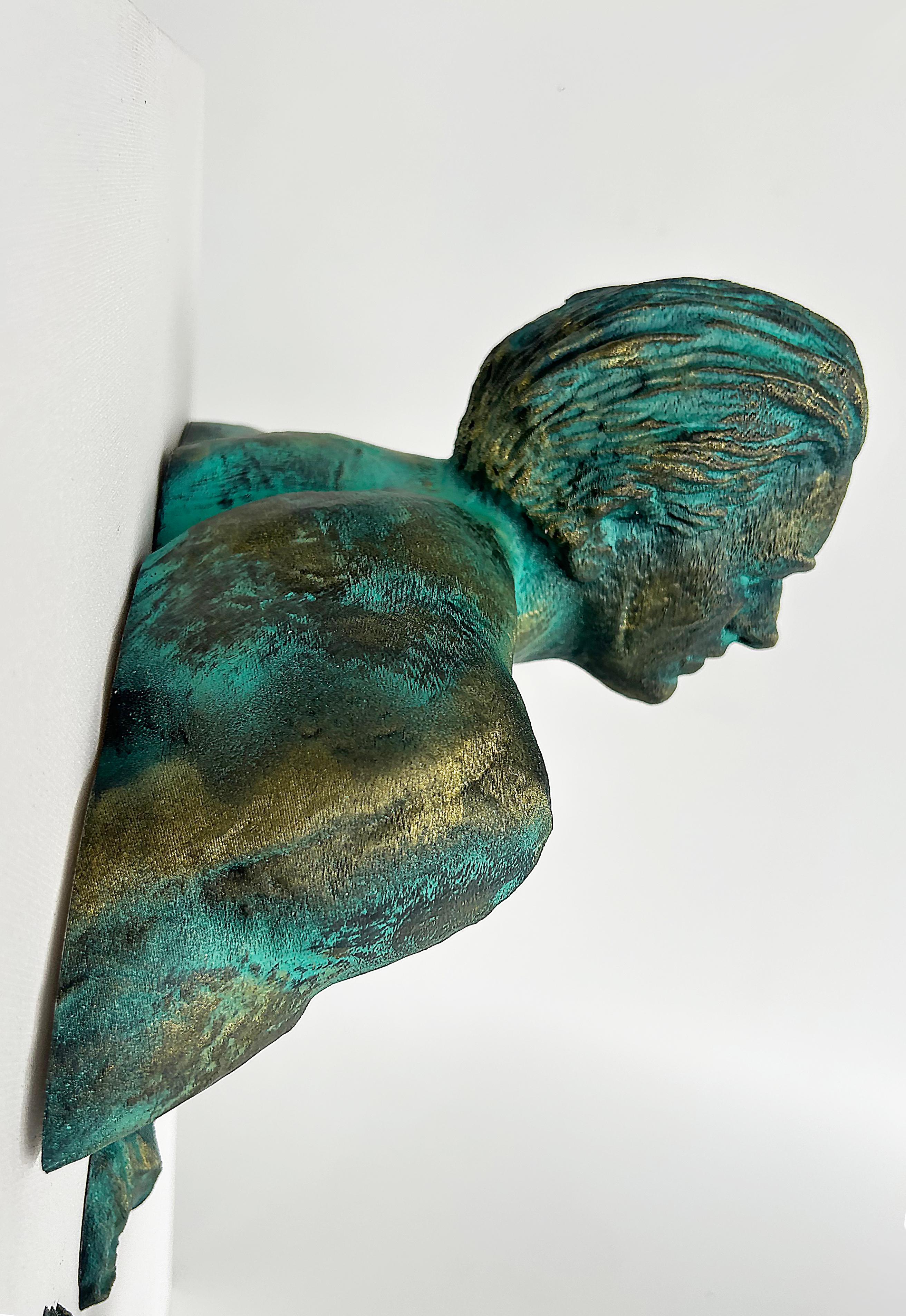 Michael Perez Figurative Dimentionial Wall Sculpture in Resin on Canvas, 2025 Neuf - En vente à Miami, FL