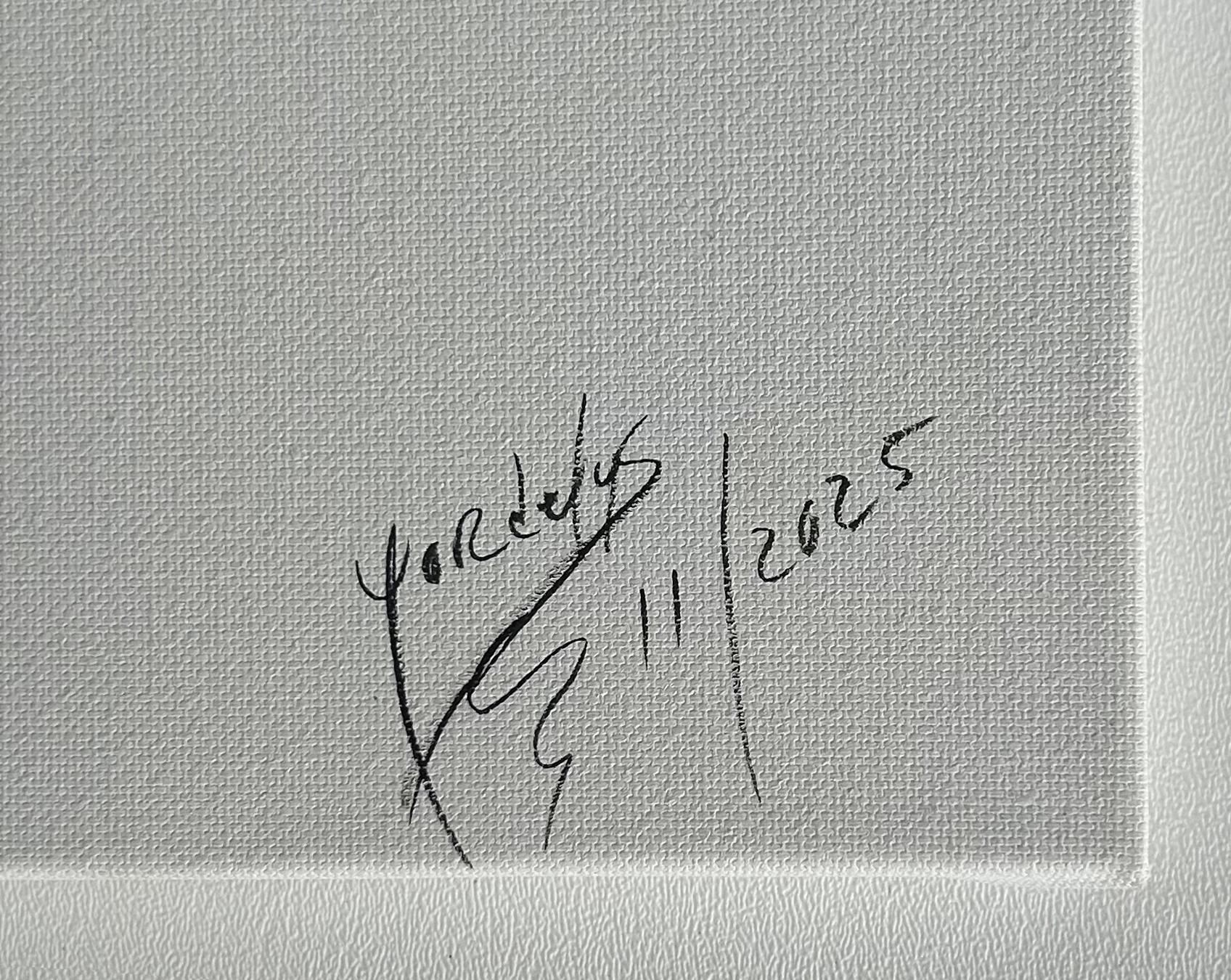 Toile Michael Perez Figurative Dimentionial Wall Sculpture in Resin on Canvas, 2025 en vente