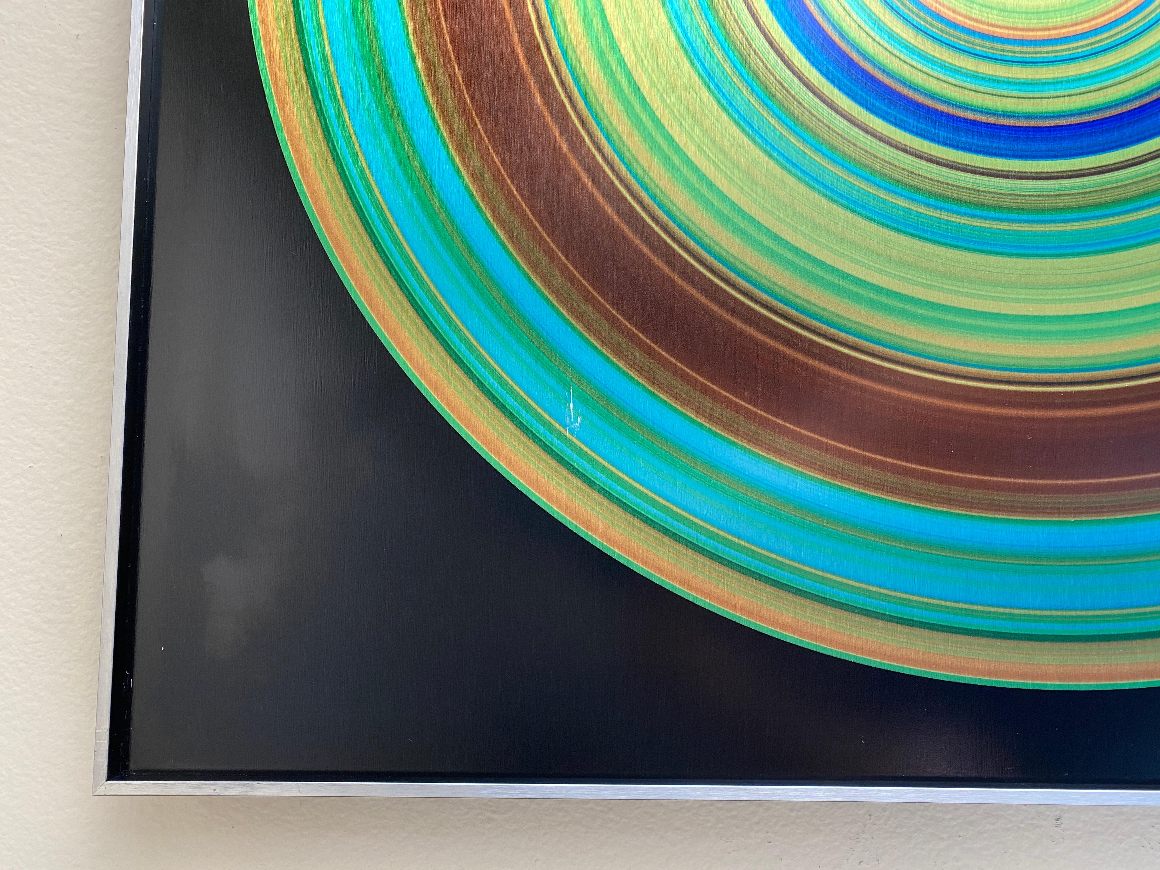 Michael Piquette Op Art - Arte da parete decorativa in alluminio In condizioni buone in vendita a North Hollywood, CA