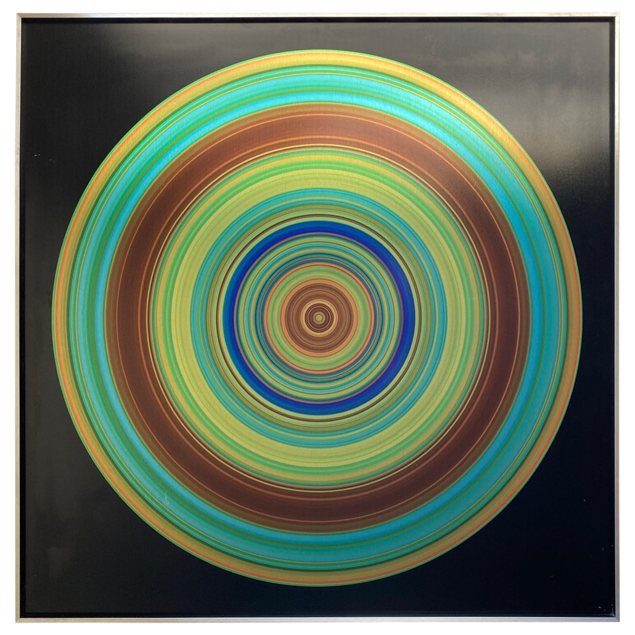 Deko-Wandkunst aus Aluminium von Michael Piquette Op Art