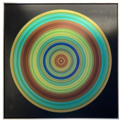 Deko-Wandkunst aus Aluminium von Michael Piquette Op Art
