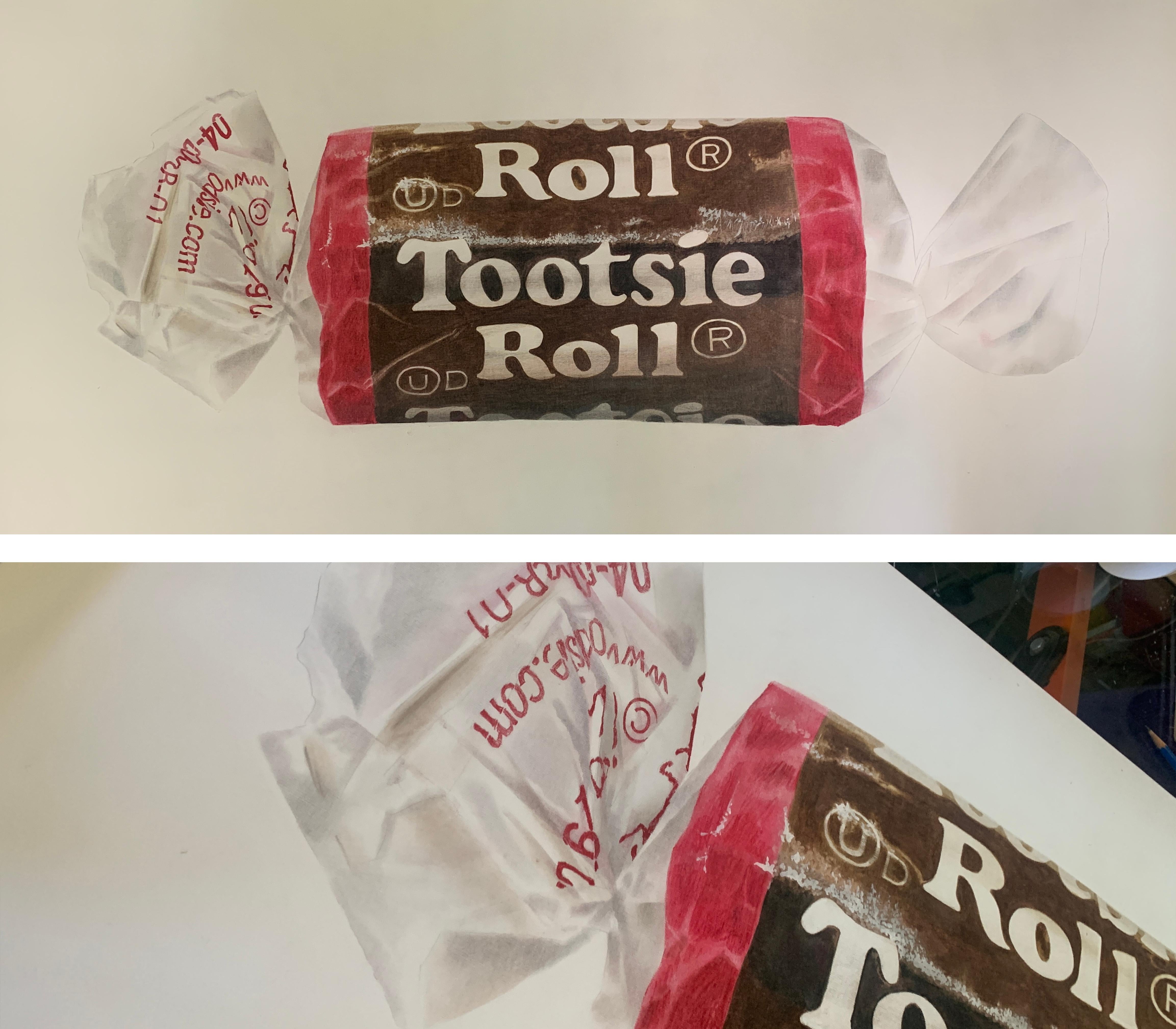 Tootsie Roll nº 1 - Painting Abstracto de Michael Pitzer