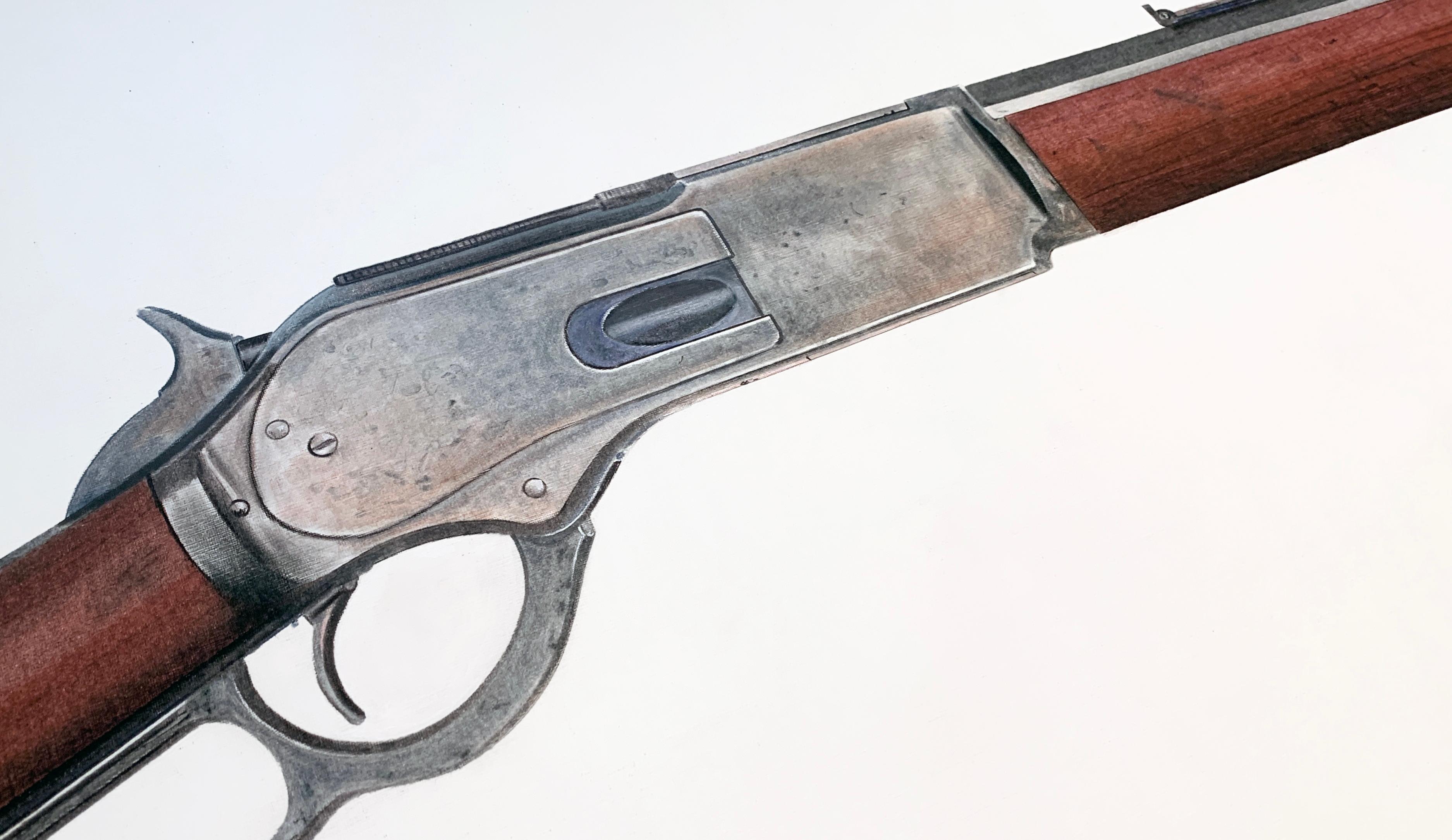 Winchester 1876 - Painting de Michael Pitzer