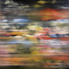 "Enjoy Yourself, After Richter 25" flowers, botanical, colorful, black, abstract