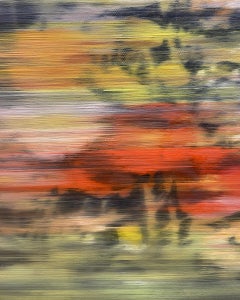 "Enjoy Yourself, After Richter 26" flowers, botanical, colorful, black, abstract