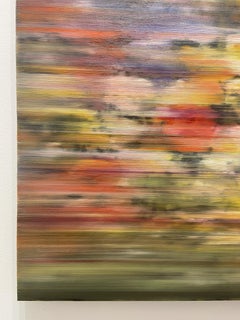 "Enjoy Yourself, After Richter 27" flowers, botanical, colorful, black, abstract