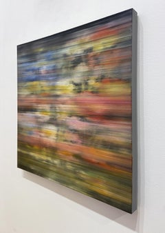 "Enjoy Yourself, After Richter 28" flowers, botanical, colorful, black, abstract