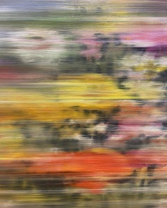 "Enjoy Yourself, After Richter 30" fiori, botanico, colorato, nero, astratto