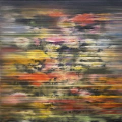 "Enjoy Yourself, After Richter 30" fiori, botanico, colorato, nero, astratto