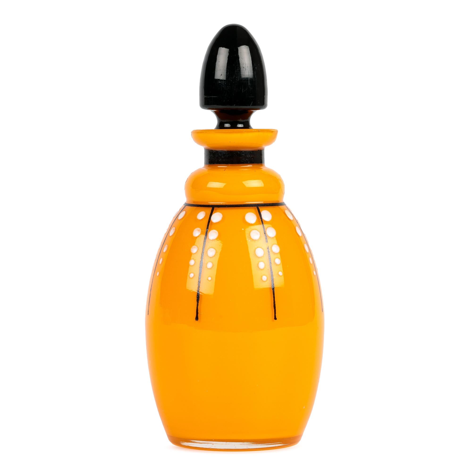 Michael Powolny Art Deco Tango Art Glass Scent Bottle 5