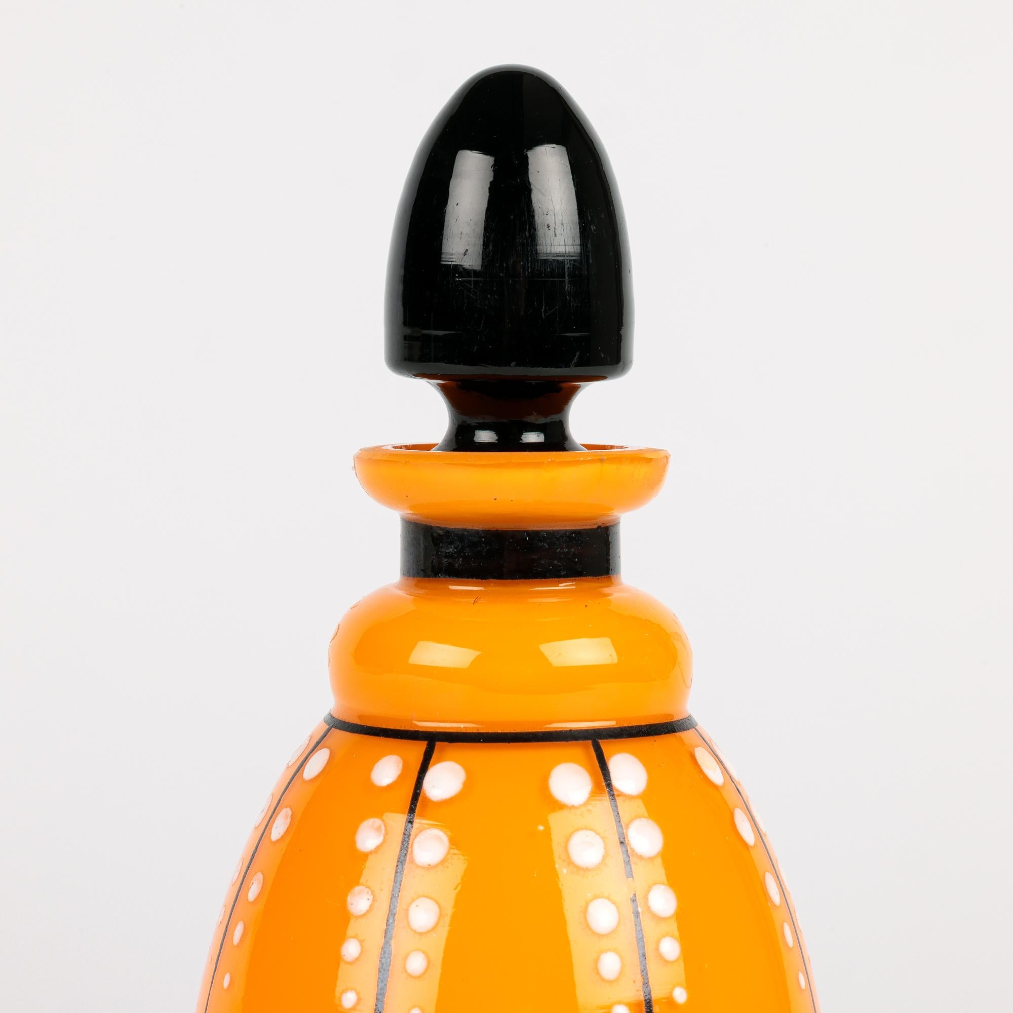 Michael Powolny Art Deco Tango Art Glass Scent Bottle 1