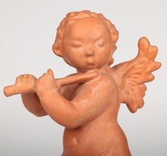 Michael Powolny Attributed Art Deco Terracotta Winged Putti Figure