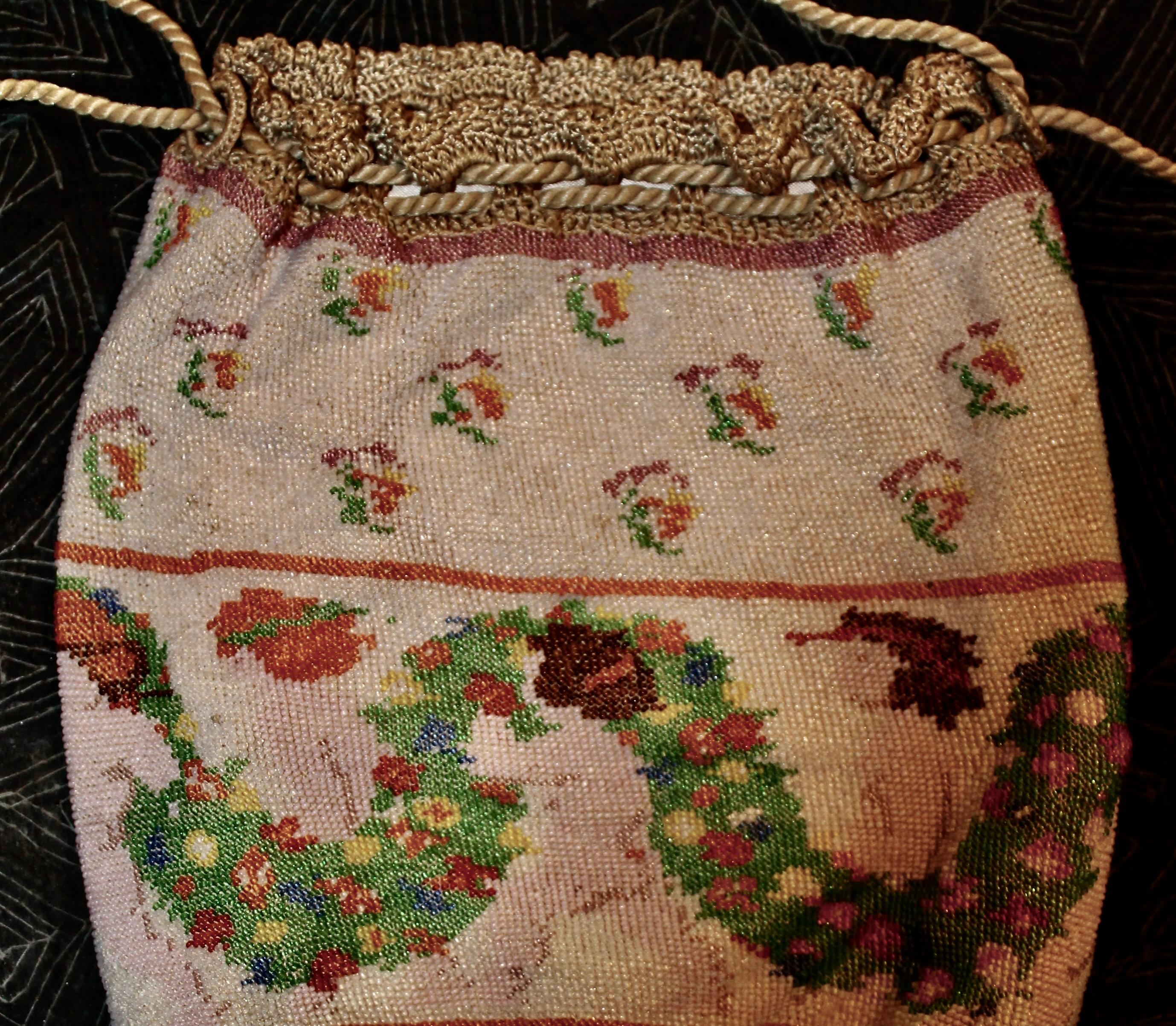 Michael Powolny Attributed WW Beaded Bag For Sale 1