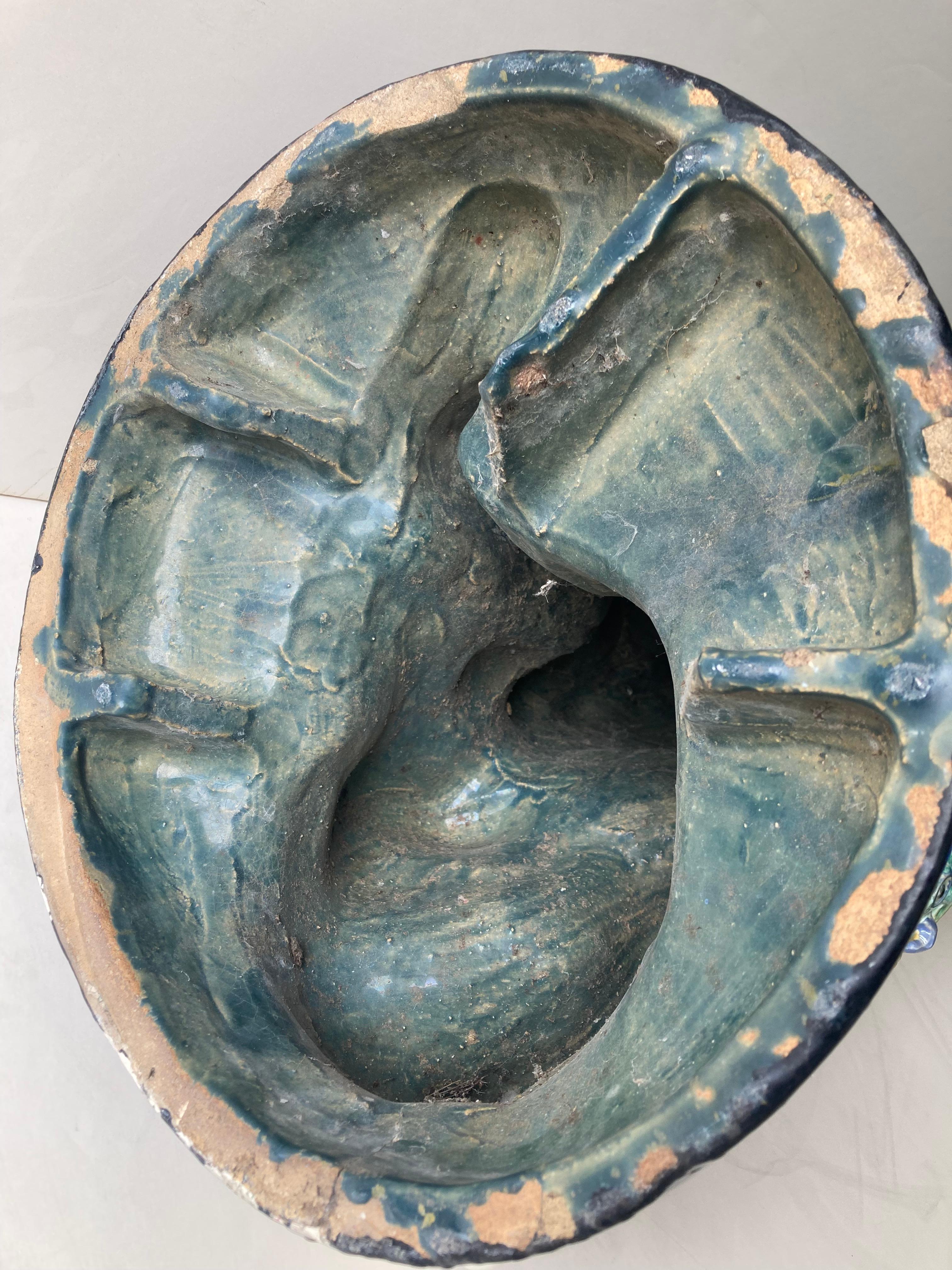 Michael Powolny Ceramic Pottery Sculpture, Large Putto 