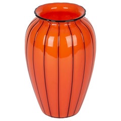 Vase aus Kunstglas von Michael Powolny für Loetz Tango Piped, um 1914