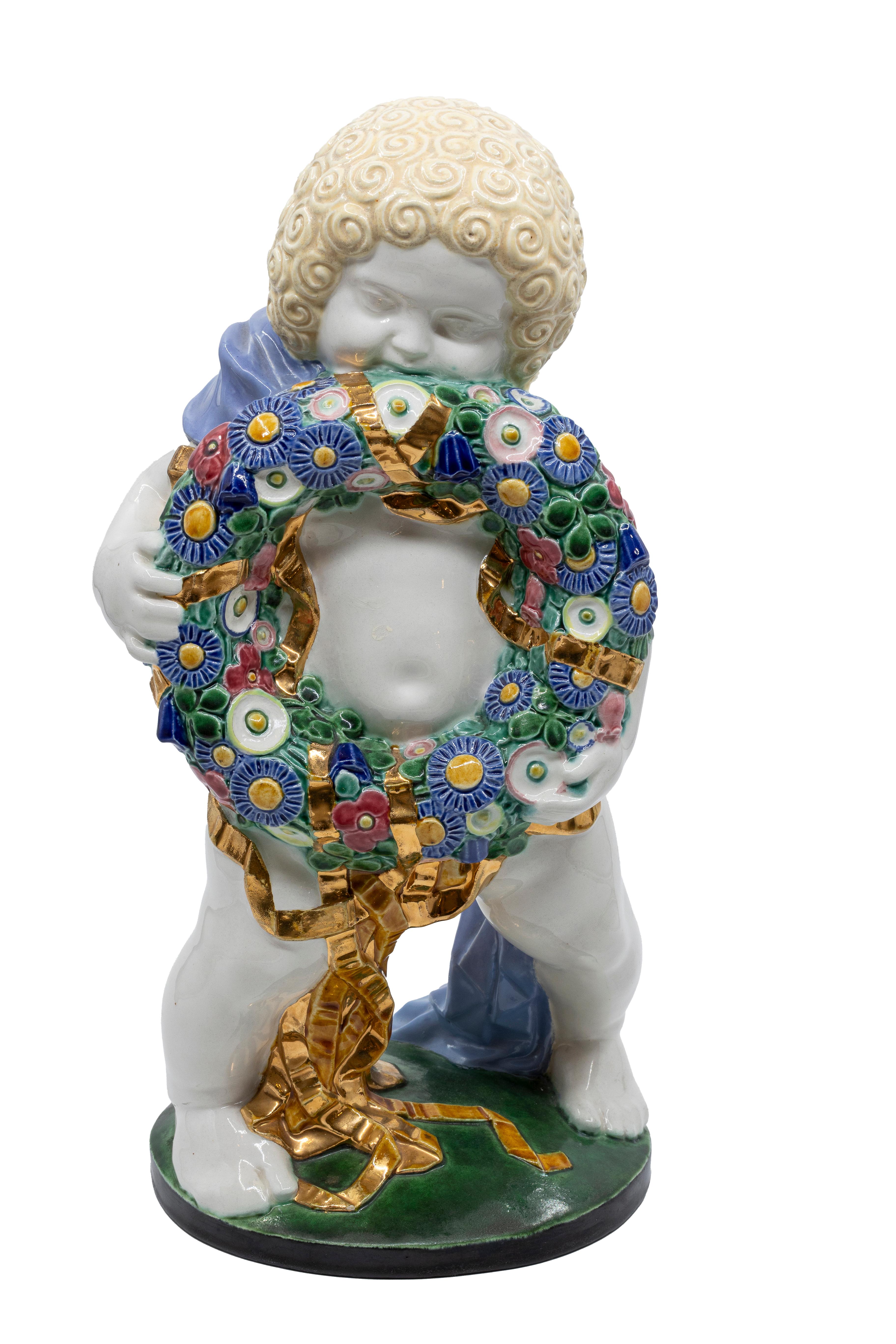 Michael Powolny Four Seasons Putti 1906 ca. In condizioni buone in vendita a Klosterneuburg, AT