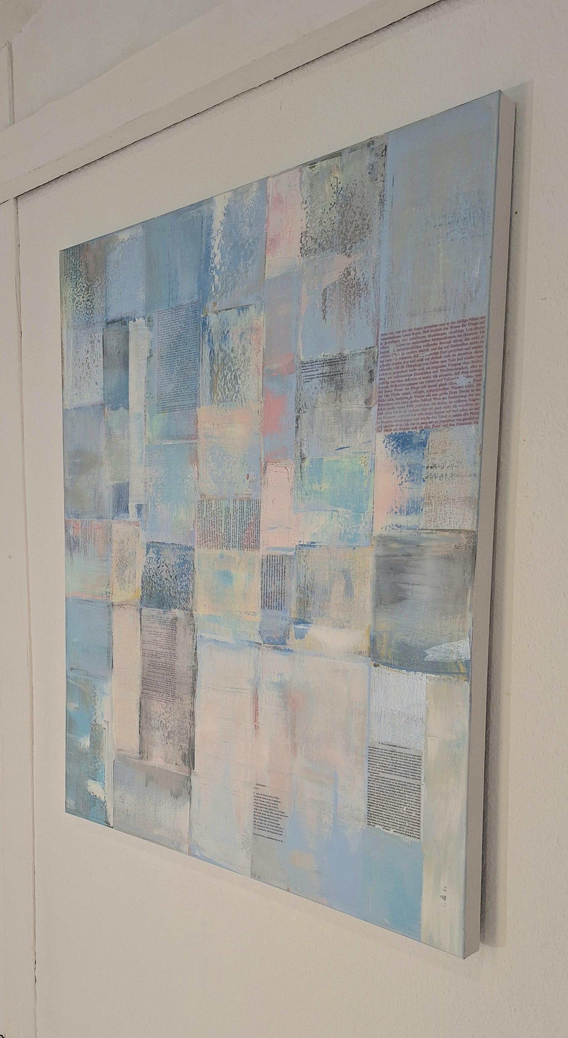 Abstract Nr. 5 - abstract contemporary art work multilayered assemblage - Contemporary Painting by Michael Pröpper