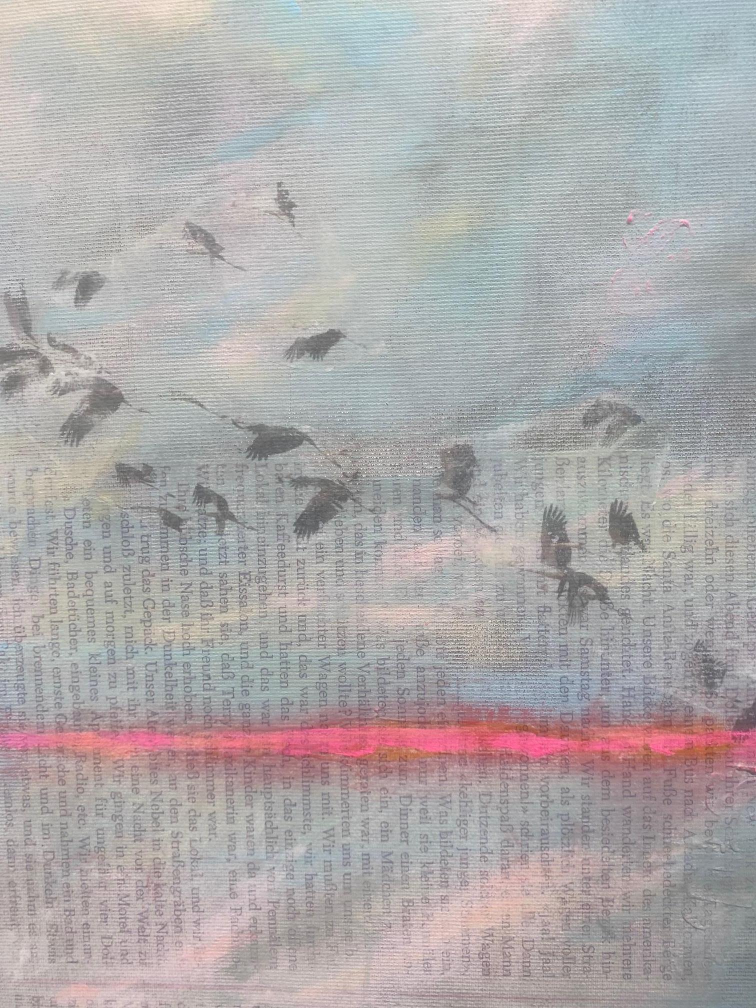Small Bird Meditation Nr. 1&2 - paesaggio e dittico astratto - Painting Contemporaneo di Michael Pröpper