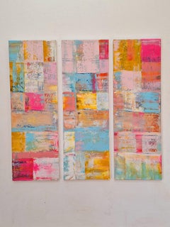 Three Days in Paradise -  contemporary abstract luminescent color arrangement