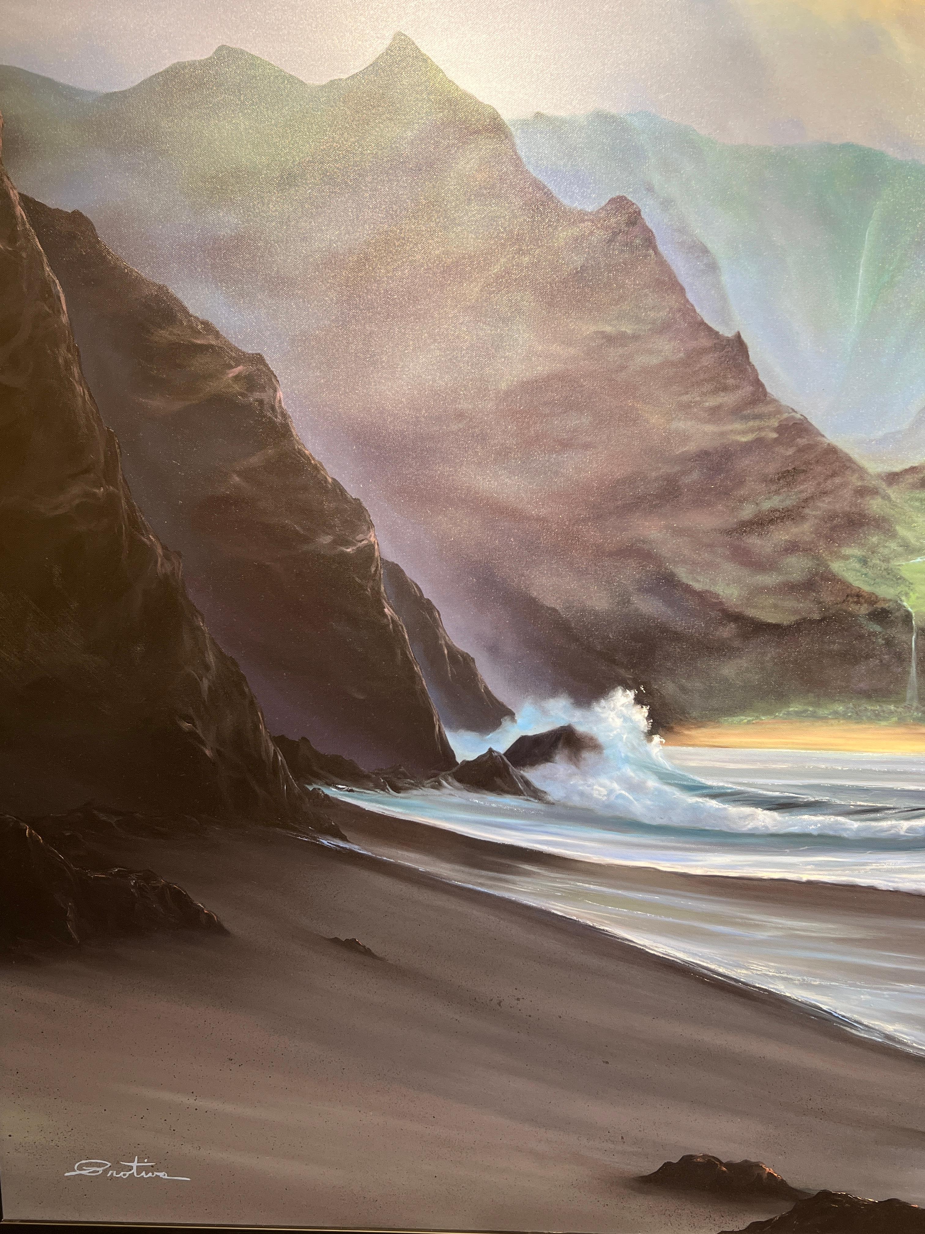 A Place Without Time - Contemporary Painting by Michael Protiva
